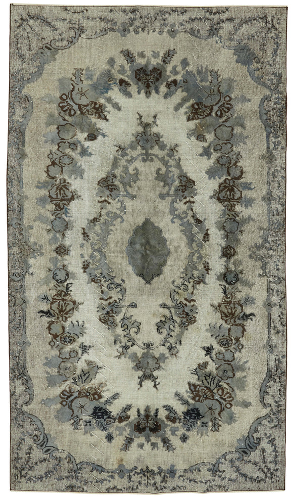 5' 7'' x 9' 11'' Turkish Hand Carved Rug