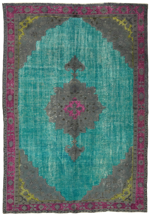 7' 1'' x 10' Turkish Hand Carved Rug