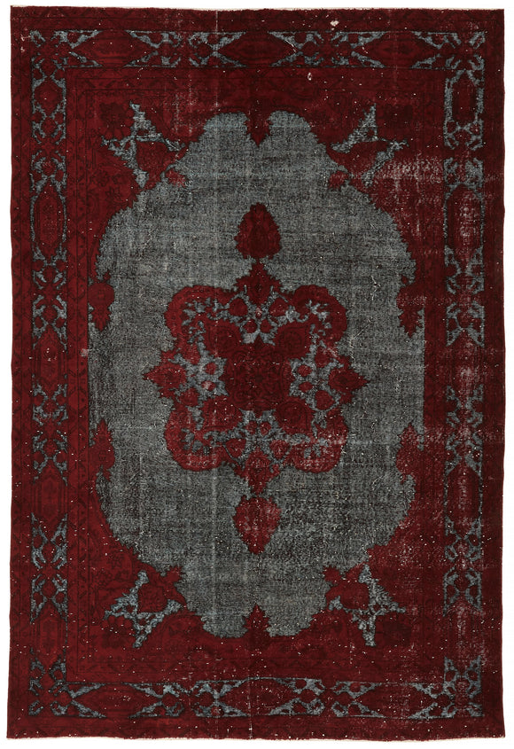 7' 1'' x 10' 6'' Turkish Hand Carved Rug
