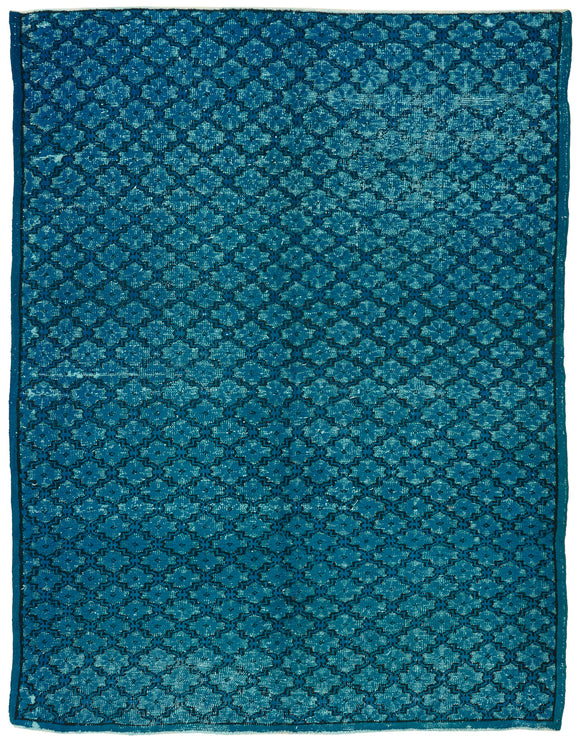 6' 11'' x 8' 10'' Turkish Hand Carved Rug