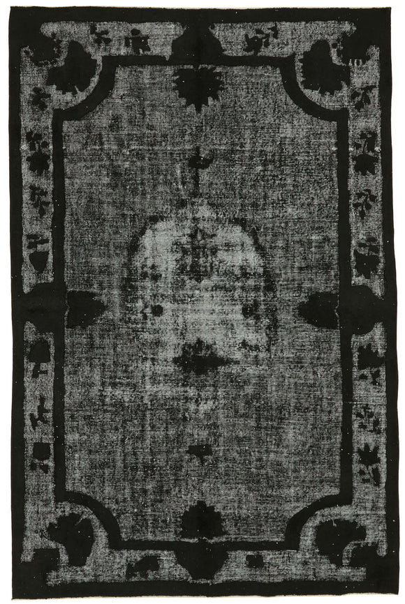 6' 9'' x 10' 2'' Turkish Hand Carved Rug