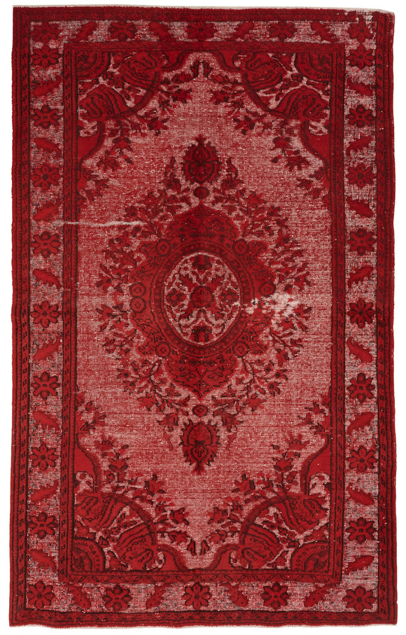 6' 3'' x 10' Turkish Hand Carved Rug