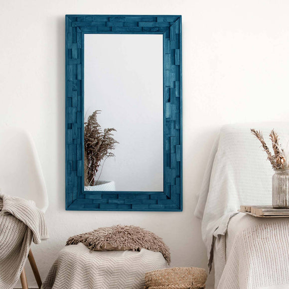 Floes Handmade Wood Framed Decorative Wall Mirror