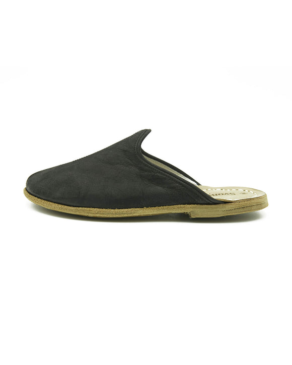 Adley Handmade Leather Black Color Men’s Yemeni Slippers
