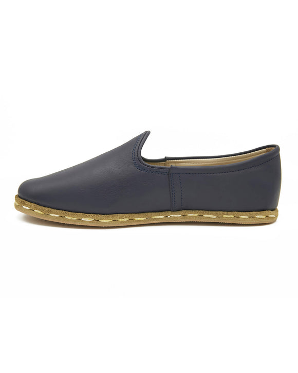 Eddie Navy Blue Color Men’s Turkish Handmade Slip On