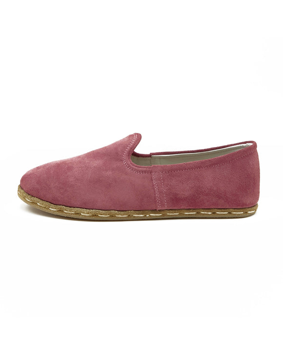 Tate Handmade Rose Color Leather Men’s Slip On