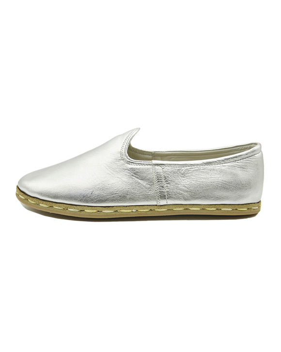 Oneal Elegant Men’s Silver Color Handcrafted Yemeni Shoes