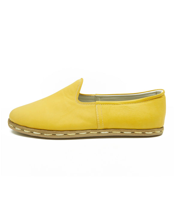 Jerold Handmade Yellow Color Leather Shoes for Women